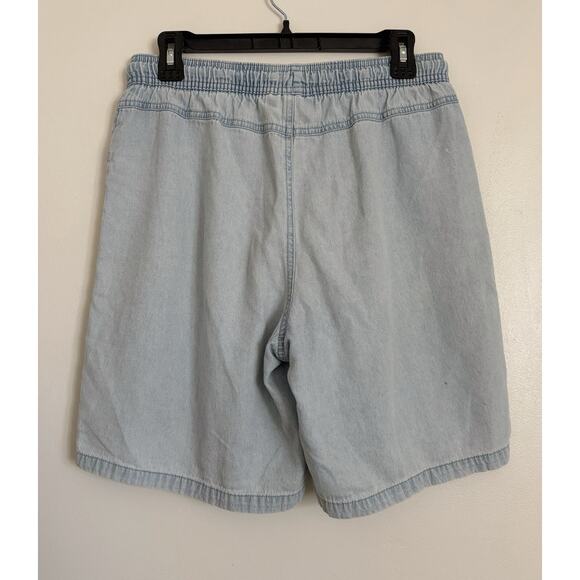 Light Wash Vintage Karen Scott Drawstring Denim Shorts S - Picture 3 of 6